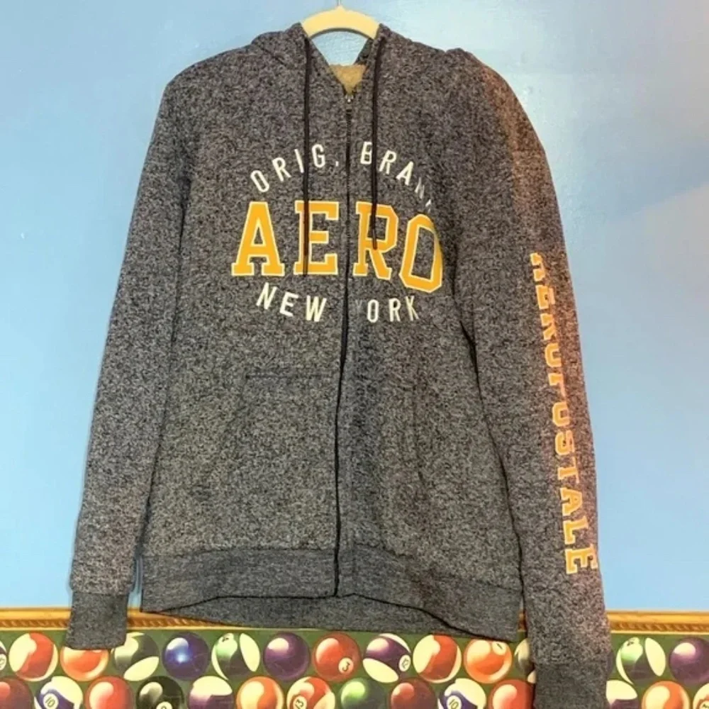 Aeropostale Lined Zip Up Hoodie